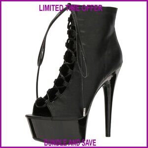 Ankle Booties Size 6-10, 3-8 Inch Heels, Polyurethane & Suede